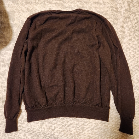 Thomas Pink Womens XL Brown Merino Wool Sweater - Picture 8 of 9